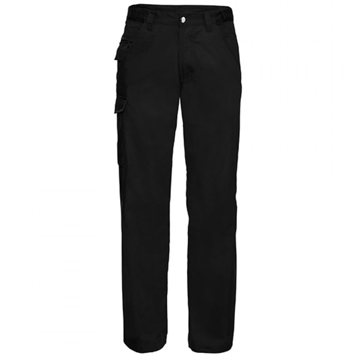 Hersteller: Russell Herstellernummer: R-001M-0 Artikelbezeichnung: Workwear-Hose aus Polyester-/Baumwoll-Twill Farbe: Black
