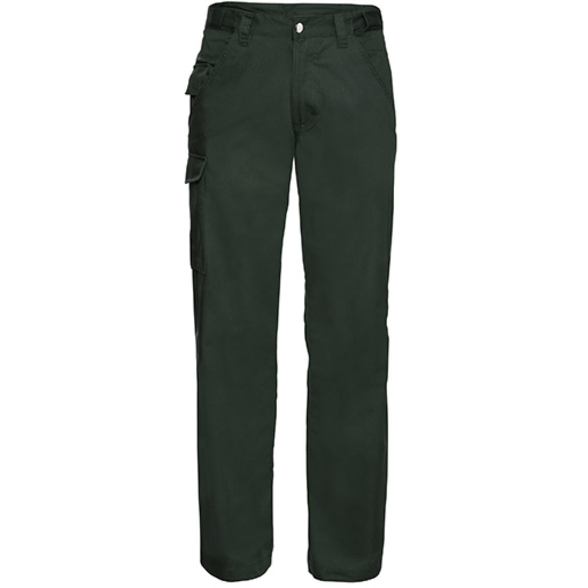Hersteller: Russell Herstellernummer: R-001M-0 Artikelbezeichnung: Workwear-Hose aus Polyester-/Baumwoll-Twill Farbe: Bottle Green
