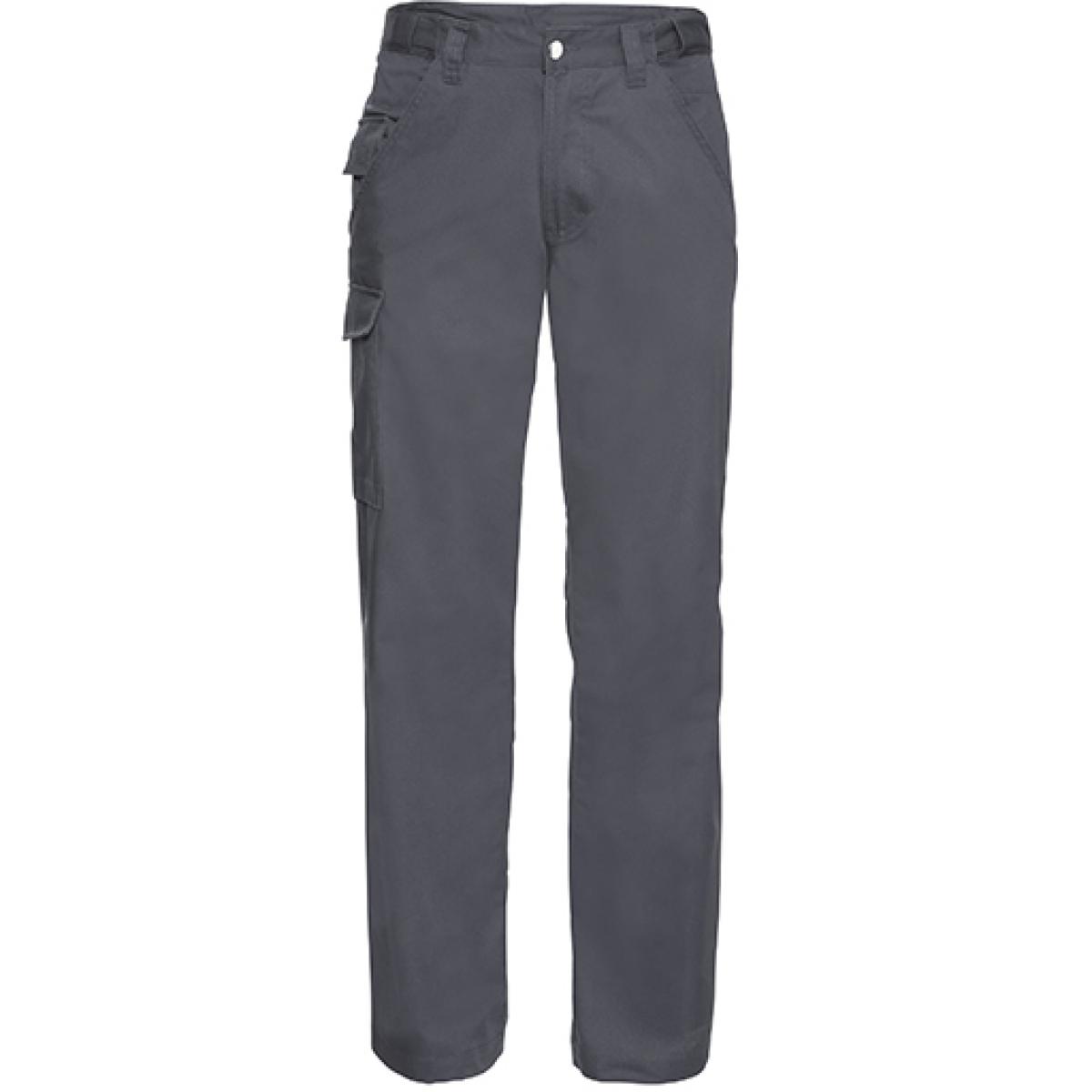 Hersteller: Russell Herstellernummer: R-001M-0 Artikelbezeichnung: Workwear-Hose aus Polyester-/Baumwoll-Twill Farbe: Convoy Grey (Solid)
