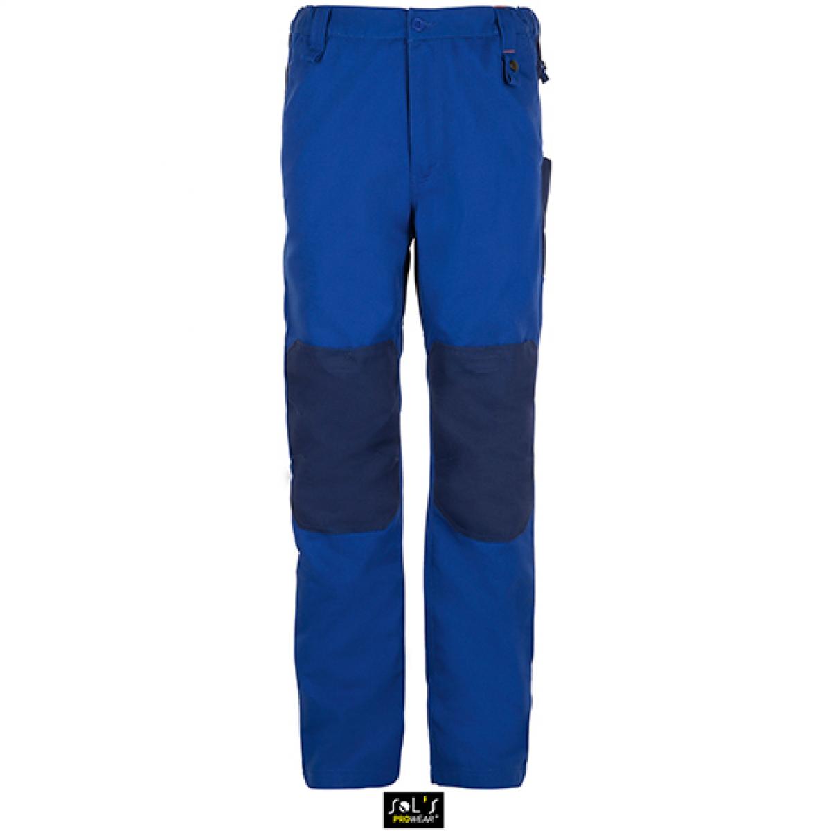 Hersteller: SOLs ProWear Herstellernummer: 01560 Artikelbezeichnung: Men´s Workwear Trousers - Metal Pro Arbeitshose Farbe: Bugatti Blue/Navy Pro