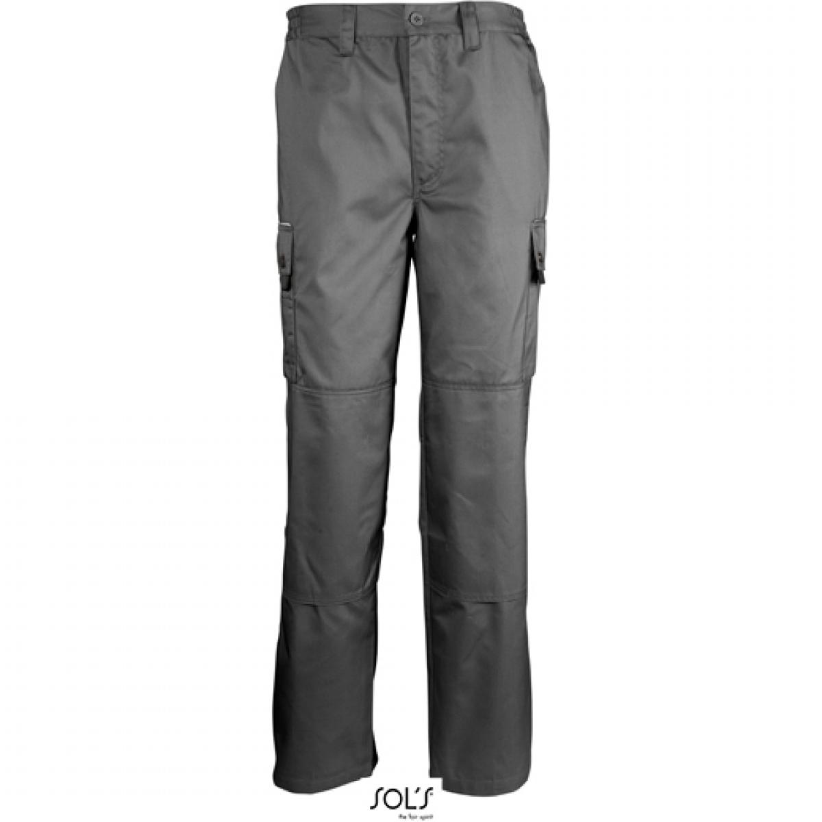 Hersteller: SOLs ProWear Herstellernummer: 80600 Artikelbezeichnung: Herren Workwear Trousers Active Pro / Waschbar bis 60 °C Farbe: Dark Grey (Solid)