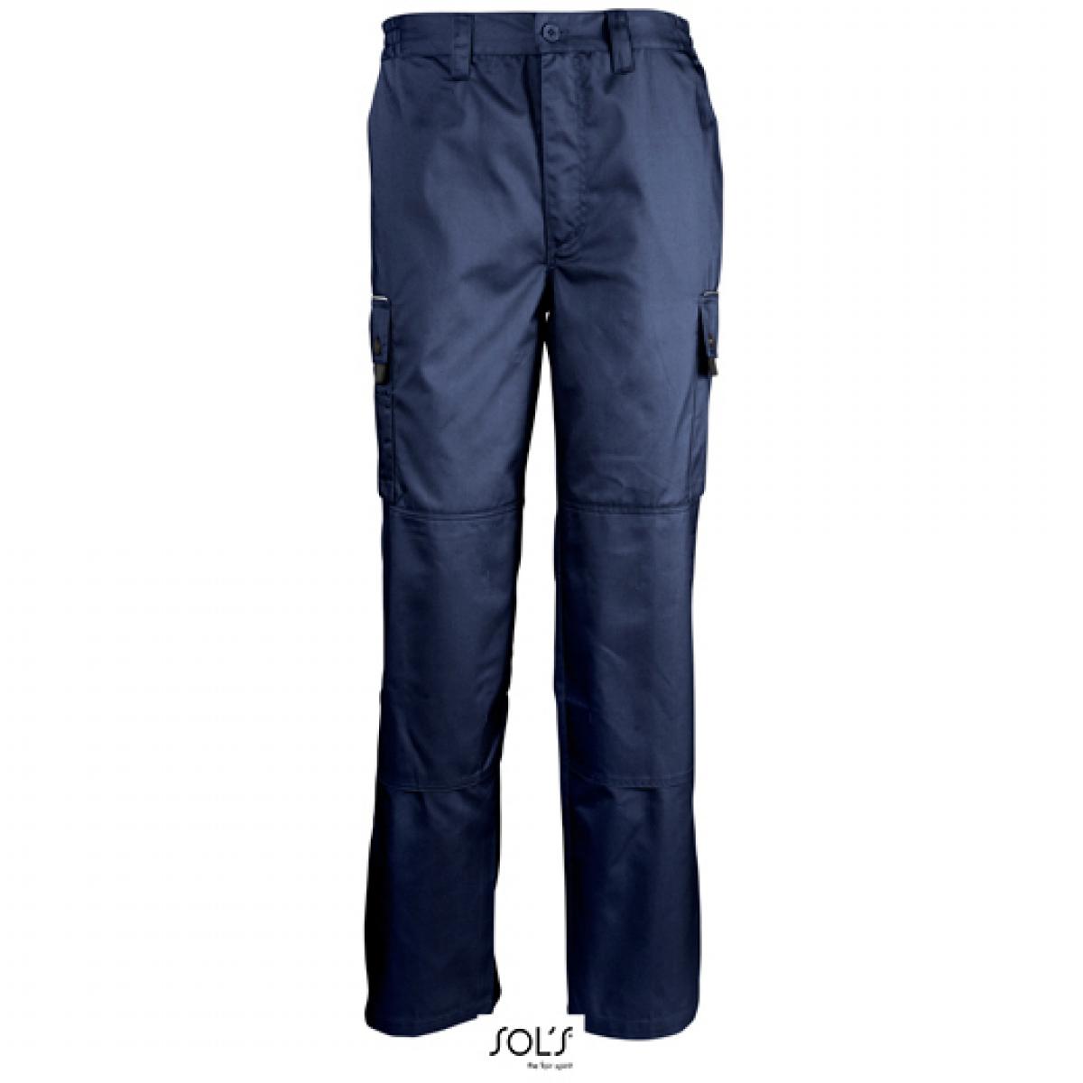 Hersteller: SOLs ProWear Herstellernummer: 80600 Artikelbezeichnung: Herren Workwear Trousers Active Pro / Waschbar bis 60 °C Farbe: Navy