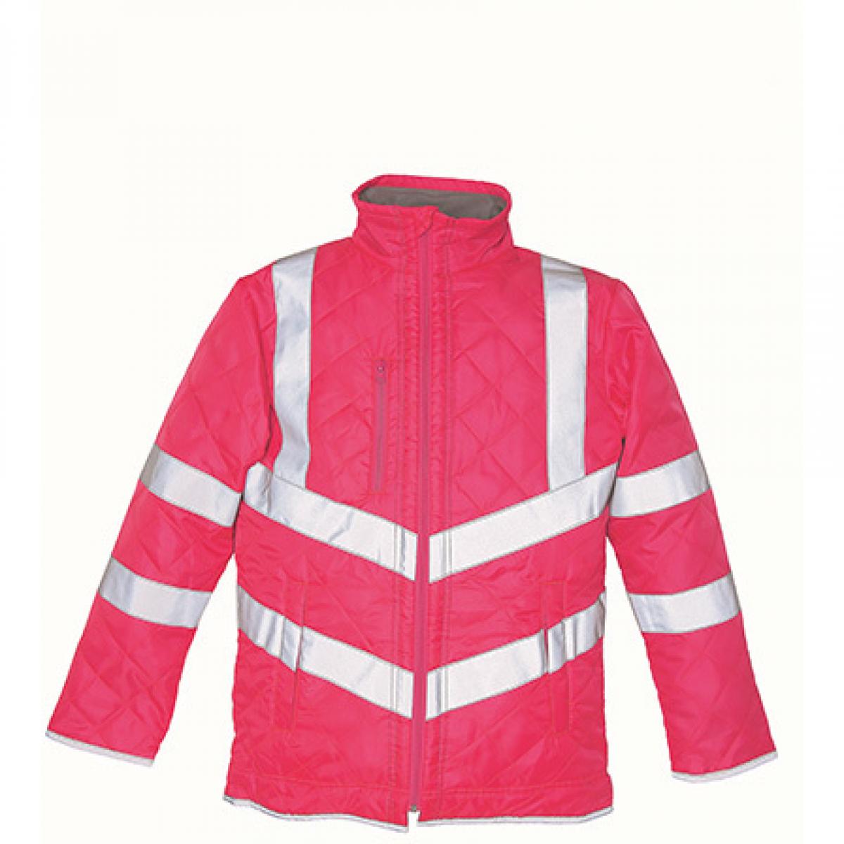 Hersteller: YOKO Herstellernummer: HVW706 Artikelbezeichnung: Herren Hi Vis Kensington Arbeitsjacke (with Fleece Lining) Farbe: Pink