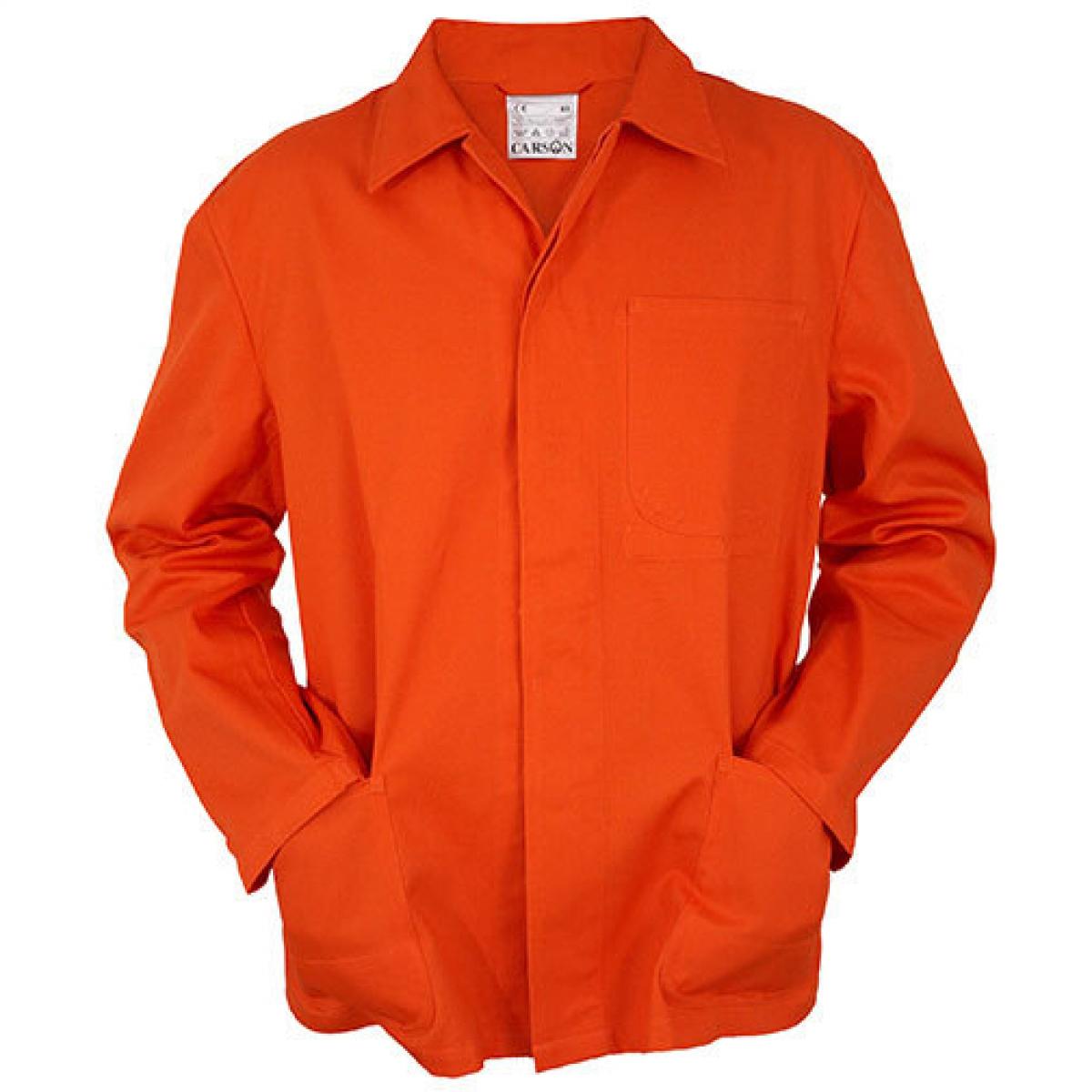 Hersteller: Carson Classic Workwear Herstellernummer: KTH709J Artikelbezeichnung: Herren Classic Long Work Jacket bis 60 Grad waschbar Farbe: Orange