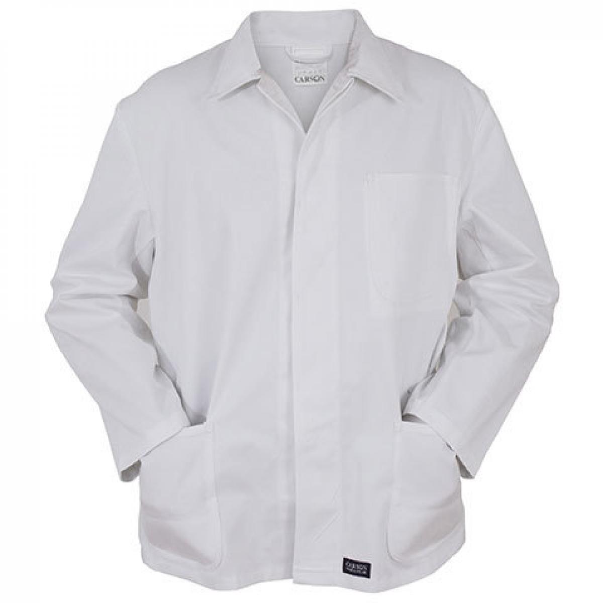 Hersteller: Carson Classic Workwear Herstellernummer: KTH709J Artikelbezeichnung: Herren Classic Long Work Jacket bis 60 Grad waschbar Farbe: White