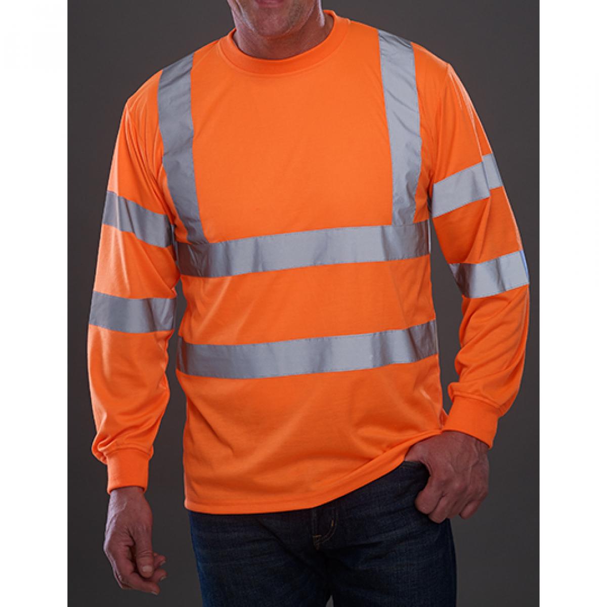 Hersteller: YOKO Herstellernummer: HVJ420 Artikelbezeichnung: Hi Vis Long Sleeve T-Shirt - EN ISO 20471:2013 Class 3 Farbe: Hi-Vis Orange