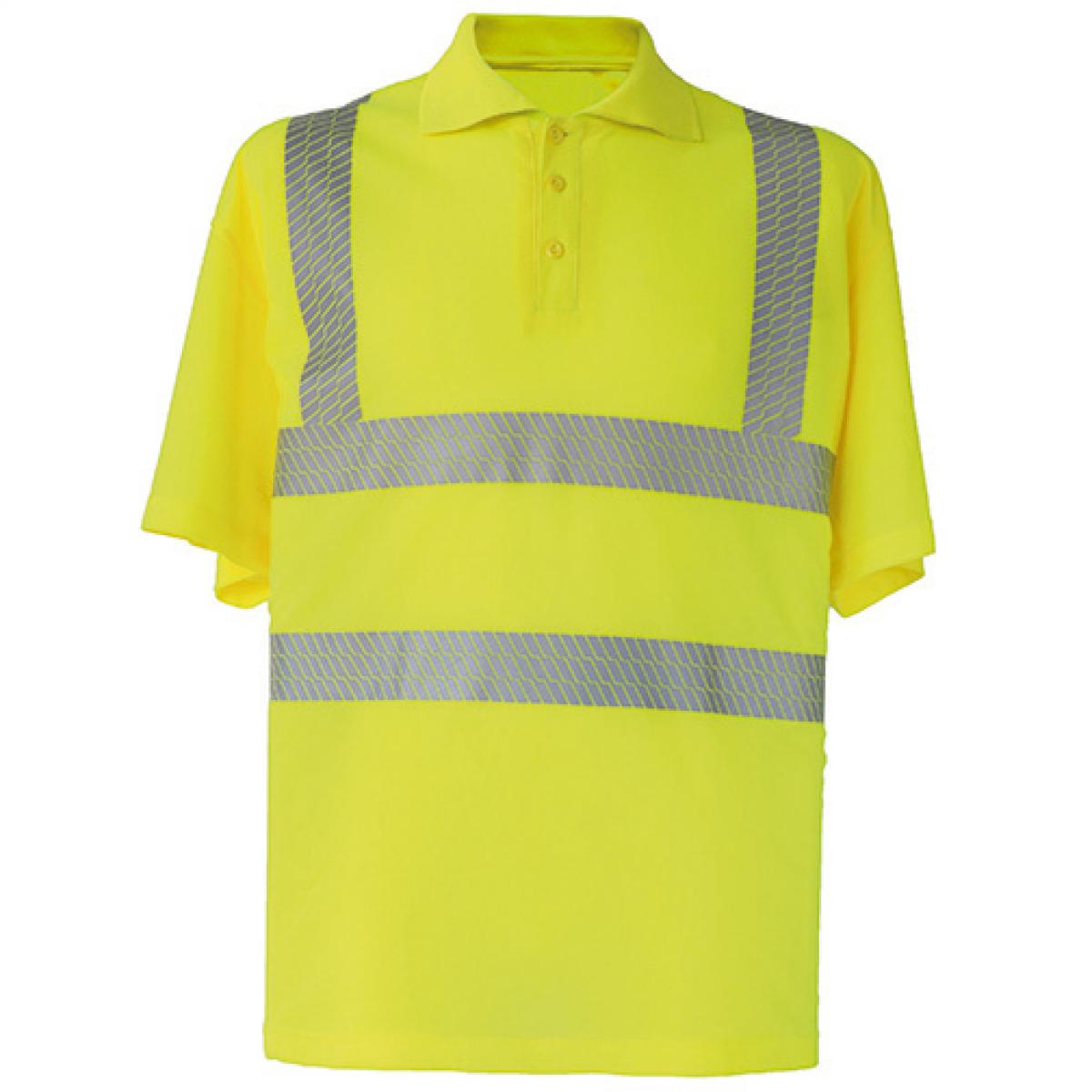 Hersteller: Korntex Herstellernummer: KXBRP Artikelbezeichnung: Hi-Viz Broken Reflective Polo Shirt EN ISO 20471 Farbe: Signal Yellow