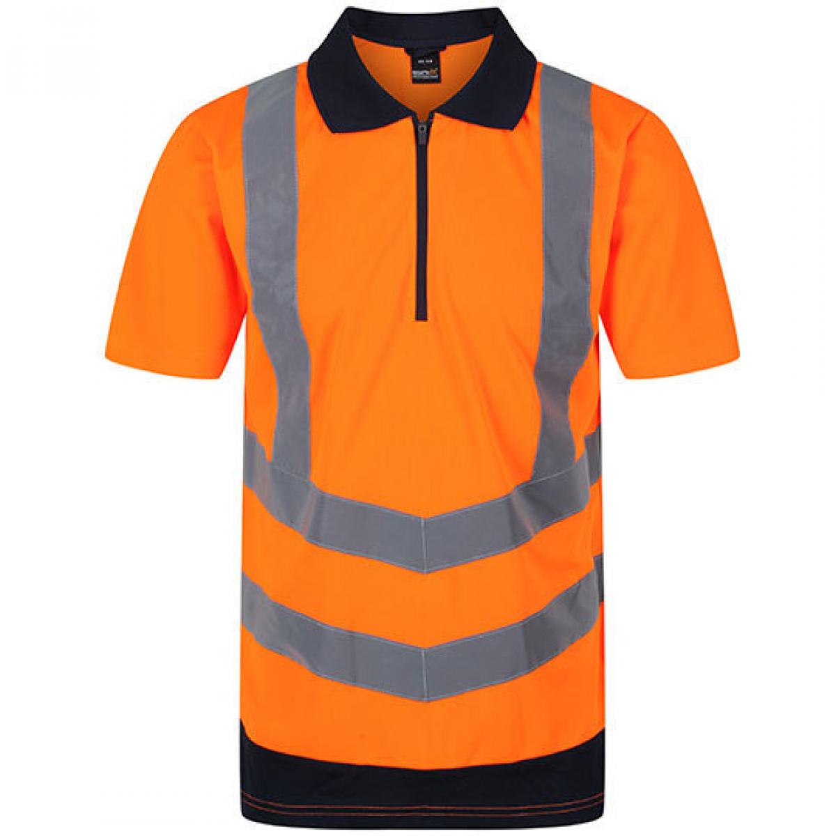 Hersteller: Regatta Herstellernummer: TRS189 Artikelbezeichnung: Herren Hi-Vis Pro Poloshirt, EN20471 Klasse 2 Farbe: Orange/Navy
