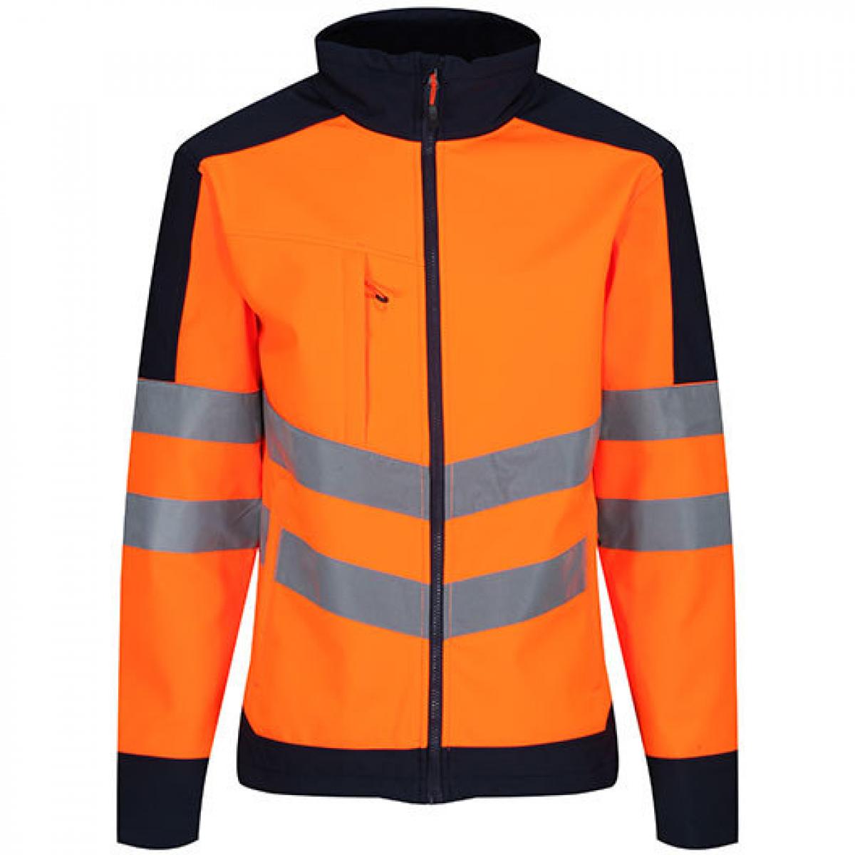 Hersteller: Regatta Herstellernummer: TRA625 Artikelbezeichnung: Herren Hi-Vis Pro Softshell Arbeitsjacke Farbe: Orange/Navy
