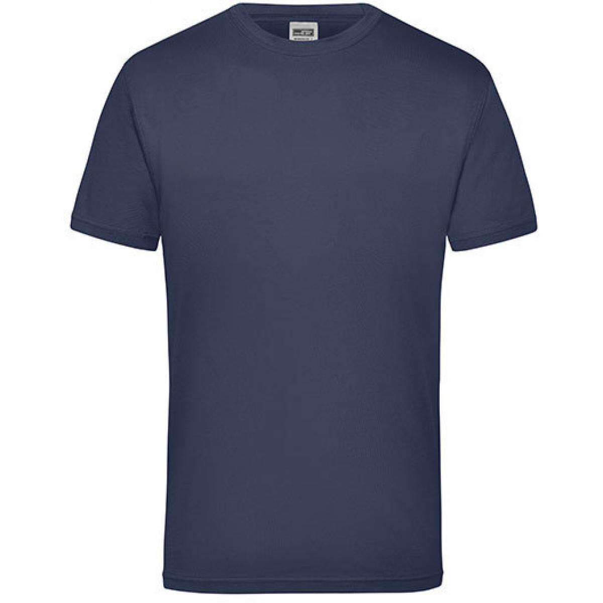 Hersteller: James+Nicholson Herstellernummer: JN 800 Artikelbezeichnung: Workwear Herren T-Shirt - waschbar bis 60 °C Farbe: Navy