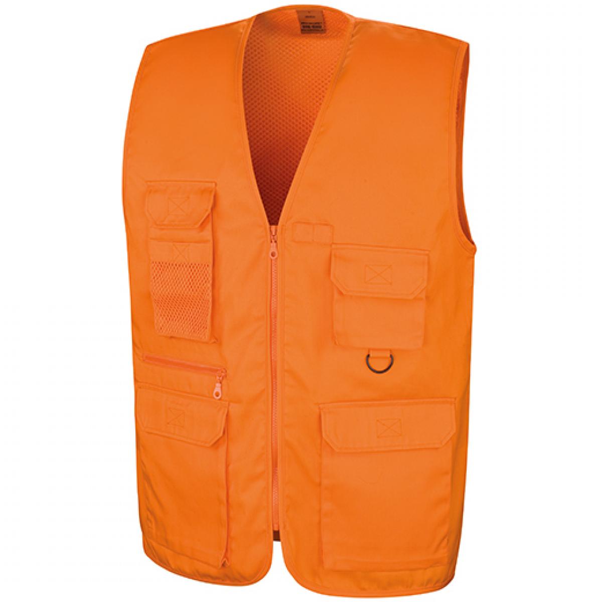 Hersteller: Result WORK-GUARD Herstellernummer: R45X Artikelbezeichnung: Herren Arbeitsweste Safari Vest Farbe: Orange