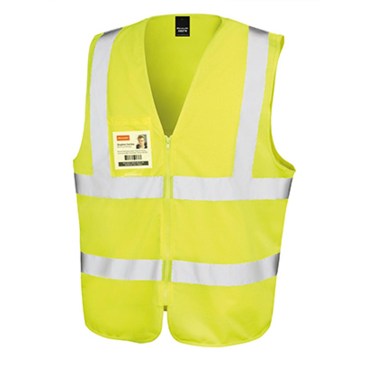 Hersteller: Result Core Herstellernummer: R202X Artikelbezeichnung: Herren Core Zip Safety Tabard / EN20471 Klasse 2 Farbe: Fluorescent Yellow