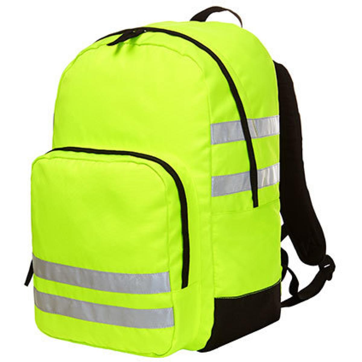 Hersteller: Halfar Herstellernummer: 1812206 Artikelbezeichnung: Sicherheits Rucksack Reflex Neon | 27 x 42 x 15 cm Farbe: Neon Yellow
