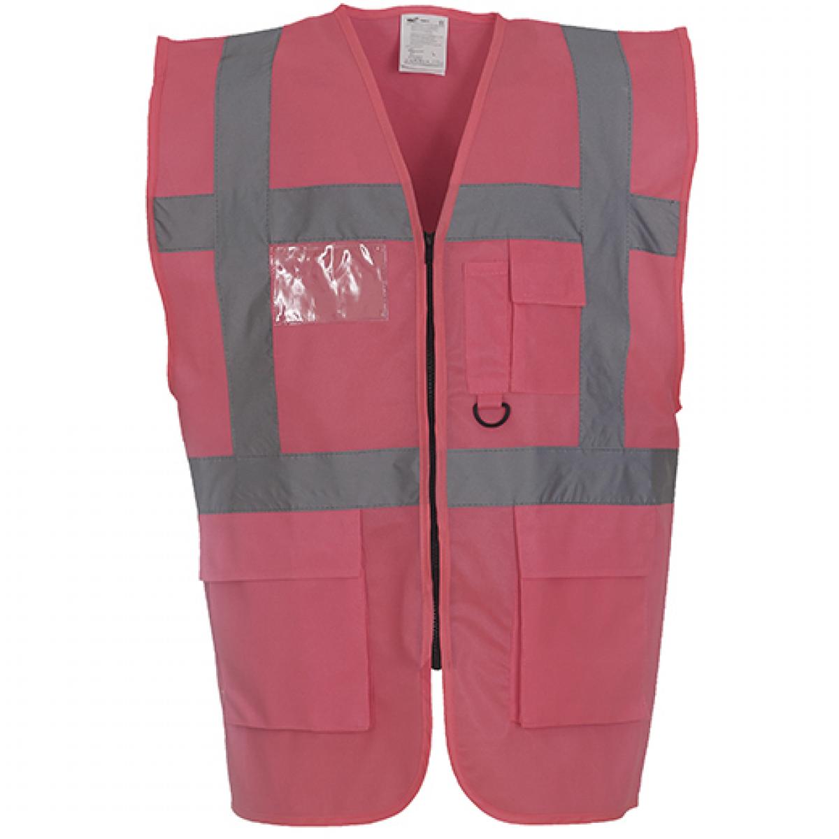 Hersteller: YOKO Herstellernummer: HVW801 Artikelbezeichnung: Herren Multi-Functional Executive Waistcoat Farbe: Pink