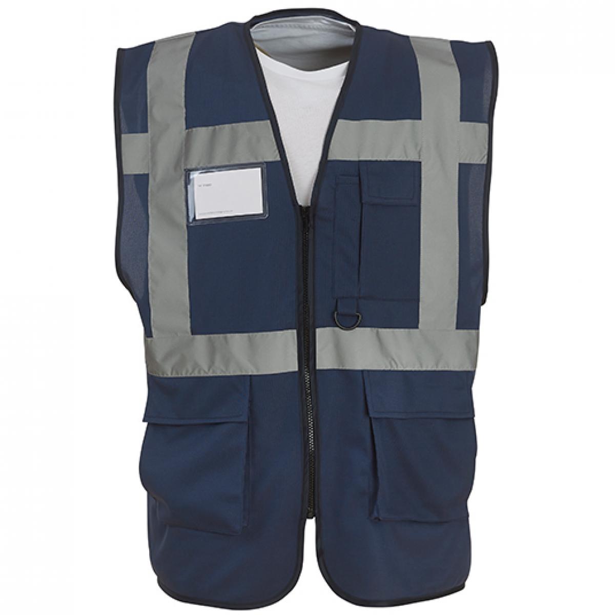 Hersteller: YOKO Herstellernummer: HVW801 Artikelbezeichnung: Herren Multi-Functional Executive Waistcoat Farbe: Navy