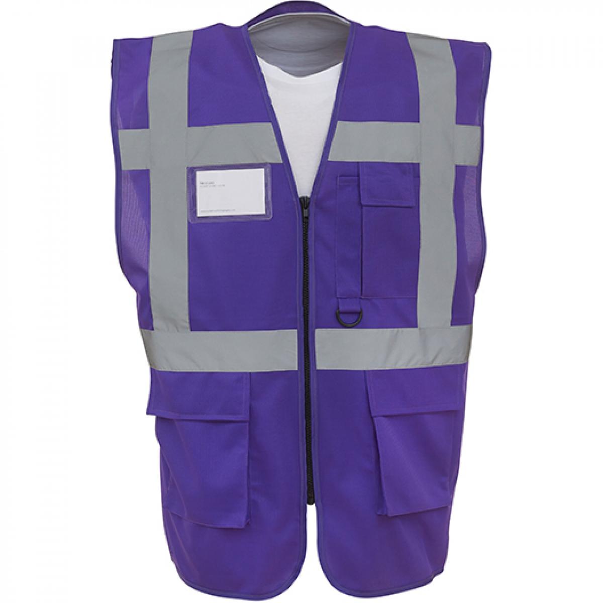 Hersteller: YOKO Herstellernummer: HVW801 Artikelbezeichnung: Herren Multi-Functional Executive Waistcoat Farbe: Purple