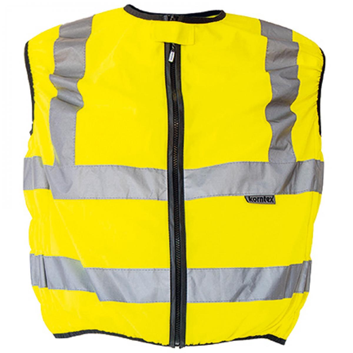 Hersteller: Korntex Herstellernummer: KXMOTOG Artikelbezeichnung: Biker Safety Vest EN ISO 20471 / Zertifiziert nach EN ISO204 Farbe: Signal Yellow