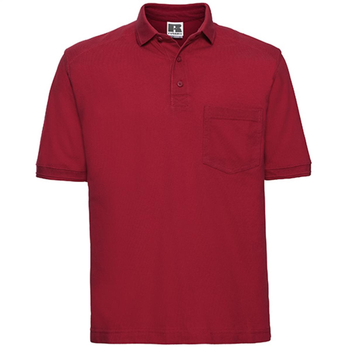 Hersteller: Russell Herstellernummer: R-011M-0 Artikelbezeichnung: Herren Workwear-Poloshirt - Waschbar bis 60 °C Farbe: Classic Red