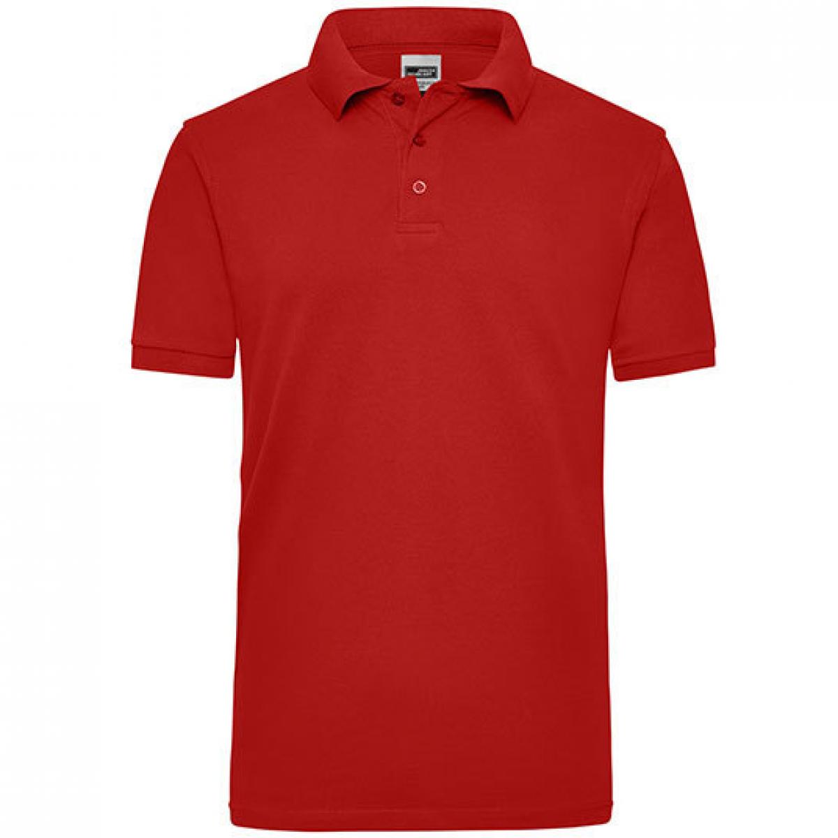 Hersteller: James+Nicholson Herstellernummer: JN 801 Artikelbezeichnung: Workwear Herren Poloshirt Men Farbe: Red