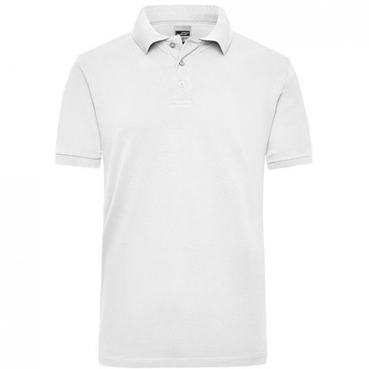 Hersteller: James+Nicholson Herstellernummer: JN 801 Artikelbezeichnung: Workwear Herren Poloshirt Men Farbe: White