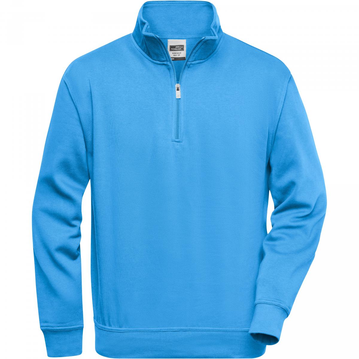 Hersteller: James+Nicholson Herstellernummer: JN831 Artikelbezeichnung: Workwear Half Zip Sweatshirt +Waschbar bis 60 °C Farbe: Aqua