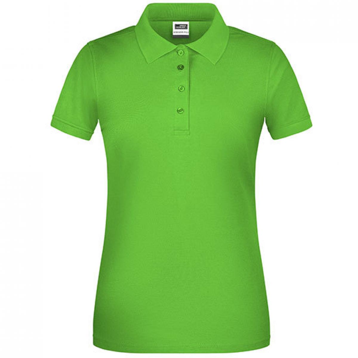 Hersteller: James+Nicholson Herstellernummer: JN873 Artikelbezeichnung: Damen Bio Workwear Polo, Waschbar bis 60 °C Farbe: Lime Green
