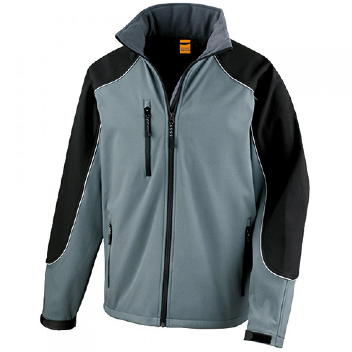 Hersteller: Result WORK-GUARD Herstellernummer: R118X Artikelbezeichnung: Ice Fell Hooded Soft Shell Jacke Farbe: Grey/Black