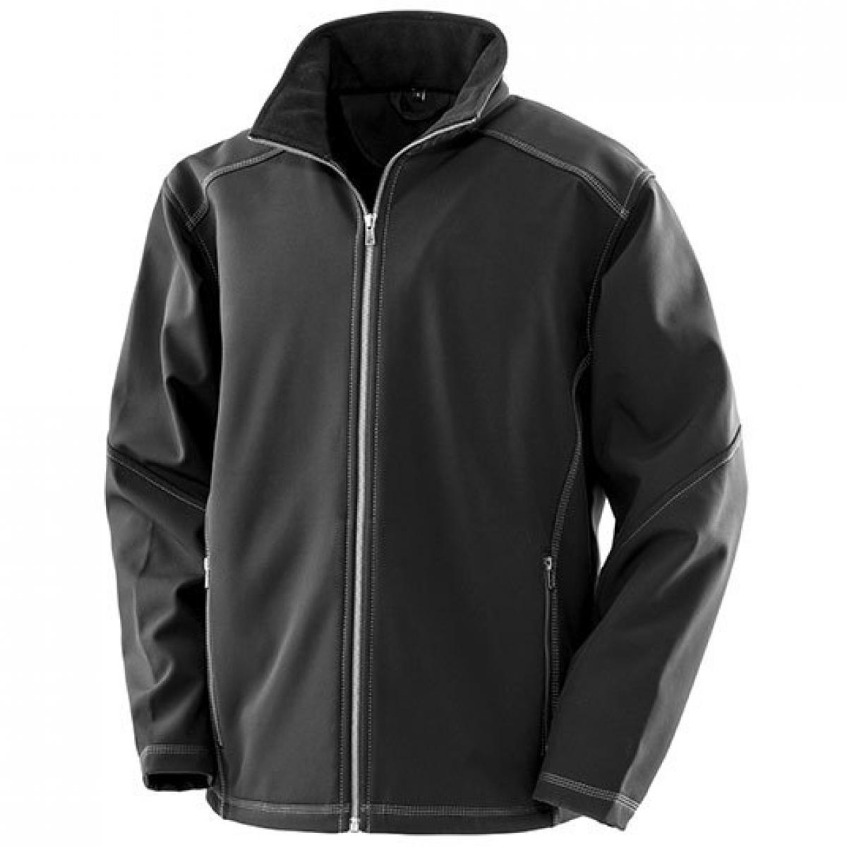 Hersteller: Result WORK-GUARD Herstellernummer: R455M Artikelbezeichnung: Herren Treble Stitch Softshell Jacket Farbe: Black