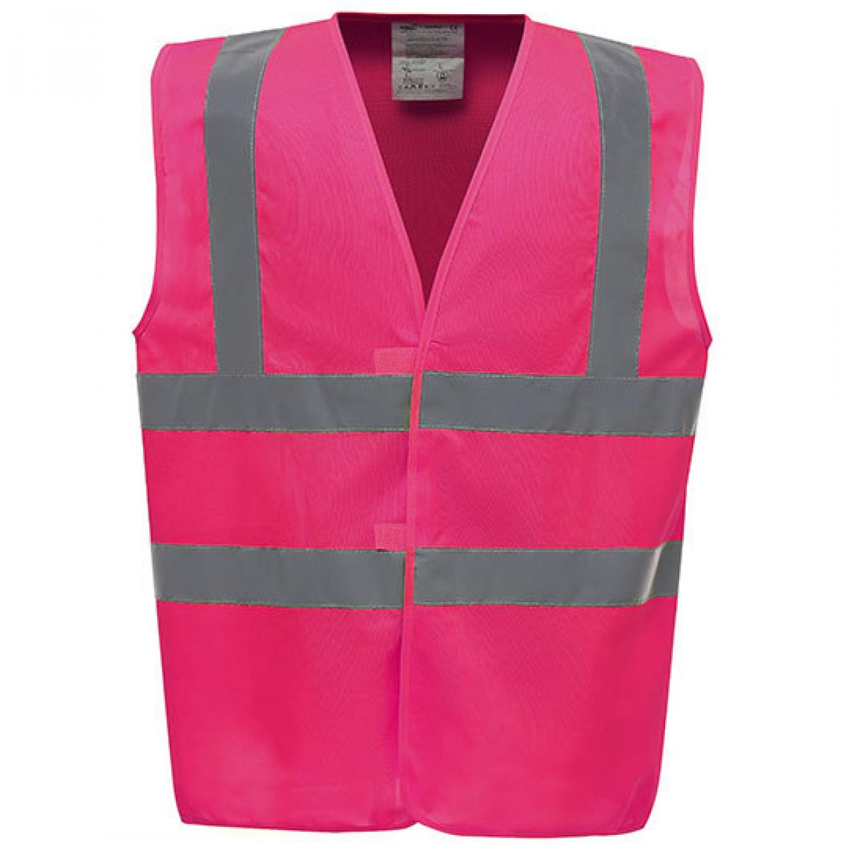 Hersteller: YOKO Herstellernummer: HVW100 Artikelbezeichnung: Sicherheitsweste High Visibility 2 Bands & Braces Waistcoat Farbe: Pink