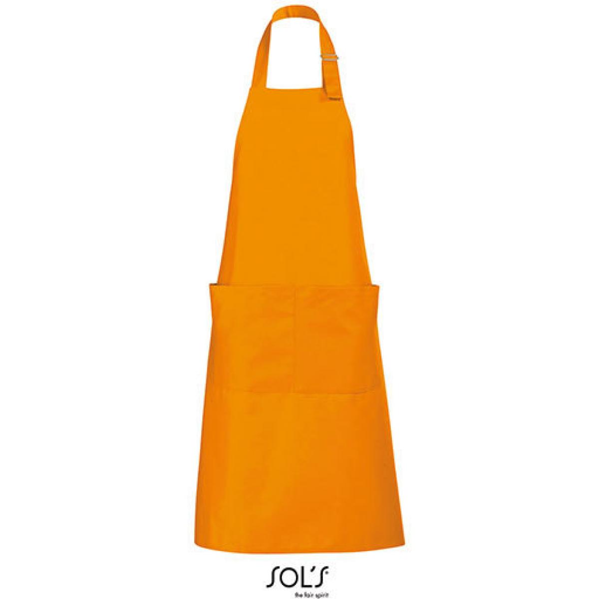 Hersteller: SOLs Herstellernummer: 88010 Artikelbezeichnung: Long Apron Gala - 75 x 90 cm Farbe: Orange