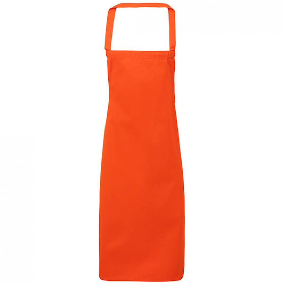 Hersteller: Premier Workwear Herstellernummer: PR102 Artikelbezeichnung: Cotton Apron (No Pocket) - 60 x 87 cm Farbe: Orange (ca. Pantone 1655)