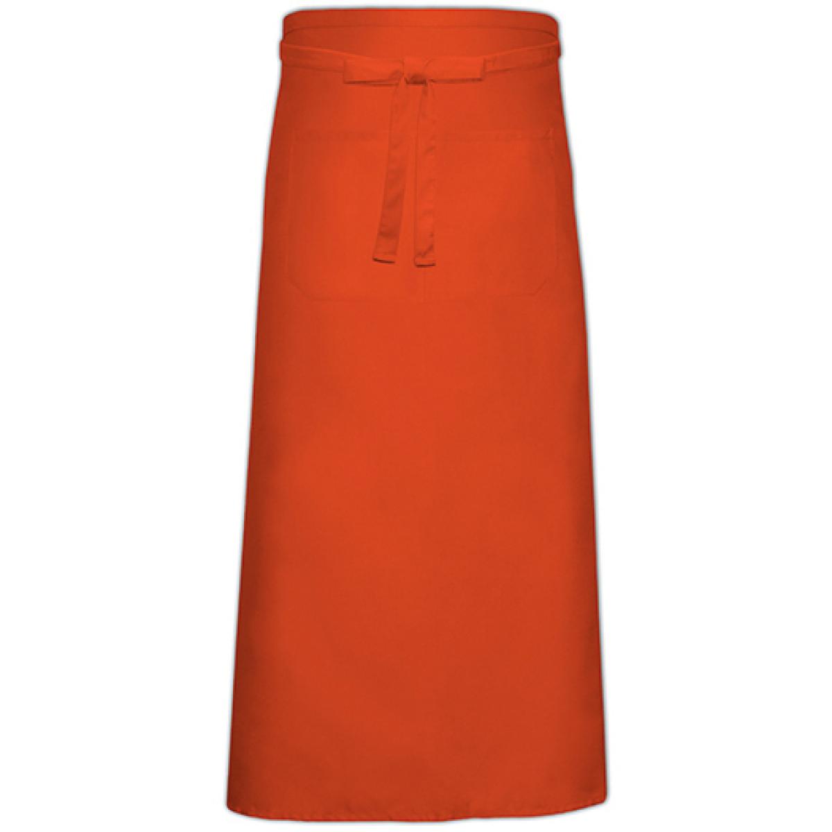 Hersteller: Link Kitchen Wear Herstellernummer: FS100120 Z Artikelbezeichnung: Bistro Apron XL with Front Pocket - 120 x 100 cm Farbe: Orange