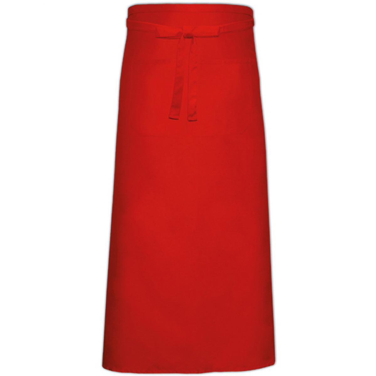 Hersteller: Link Kitchen Wear Herstellernummer: FS100120 Z Artikelbezeichnung: Bistro Apron XL with Front Pocket - 120 x 100 cm Farbe: Red