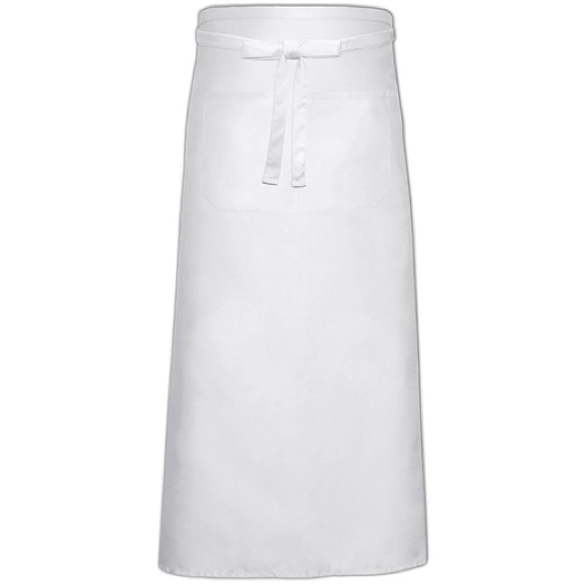 Hersteller: Link Kitchen Wear Herstellernummer: FS100120 Z Artikelbezeichnung: Bistro Apron XL with Front Pocket - 120 x 100 cm Farbe: White