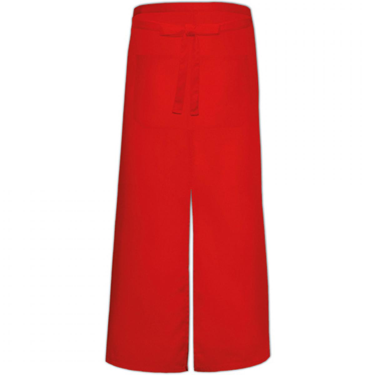 Hersteller: Link Kitchen Wear Herstellernummer: FS100100SP Z Artikelbezeichnung: Bistro Apron with Split and Front Pocket - 100 x 100 cm Farbe: Red