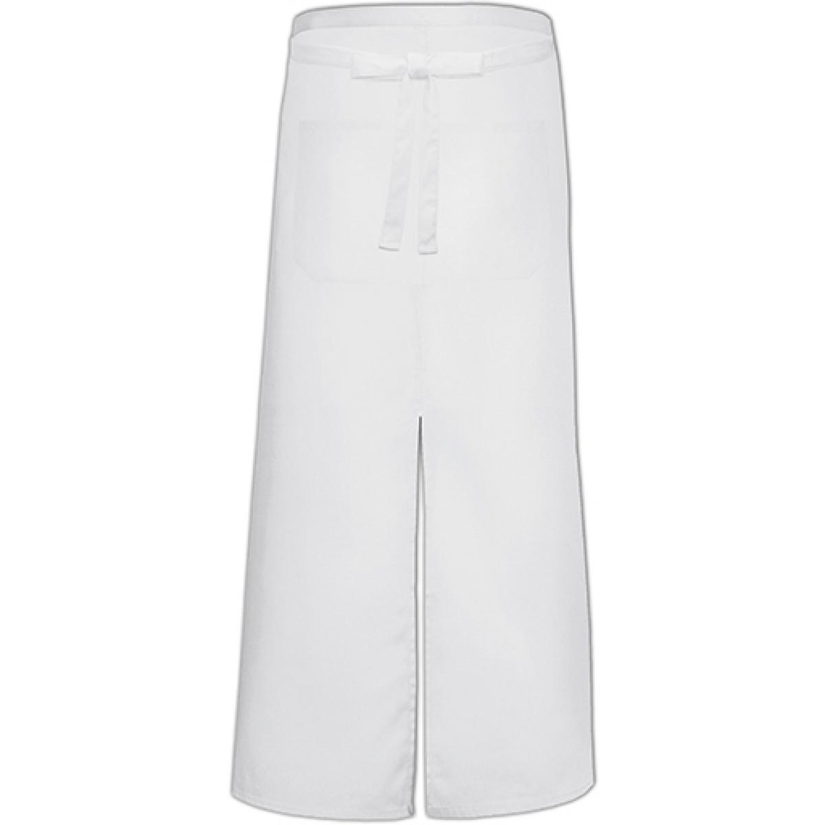 Hersteller: Link Kitchen Wear Herstellernummer: FS100100SP Z Artikelbezeichnung: Bistro Apron with Split and Front Pocket - 100 x 100 cm Farbe: White