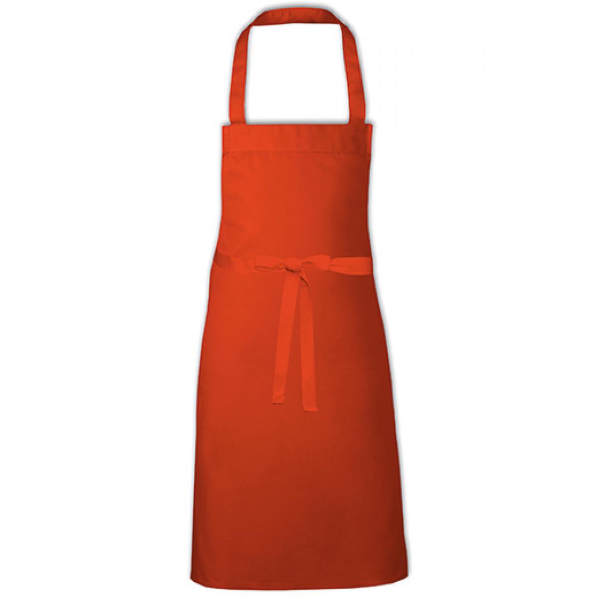 Hersteller: Link Kitchen Wear Herstellernummer: BBQ8073 Artikelbezeichnung: Barbecue Apron - 73 x 80 cm - Waschbar bis 60 °C Farbe: Orange