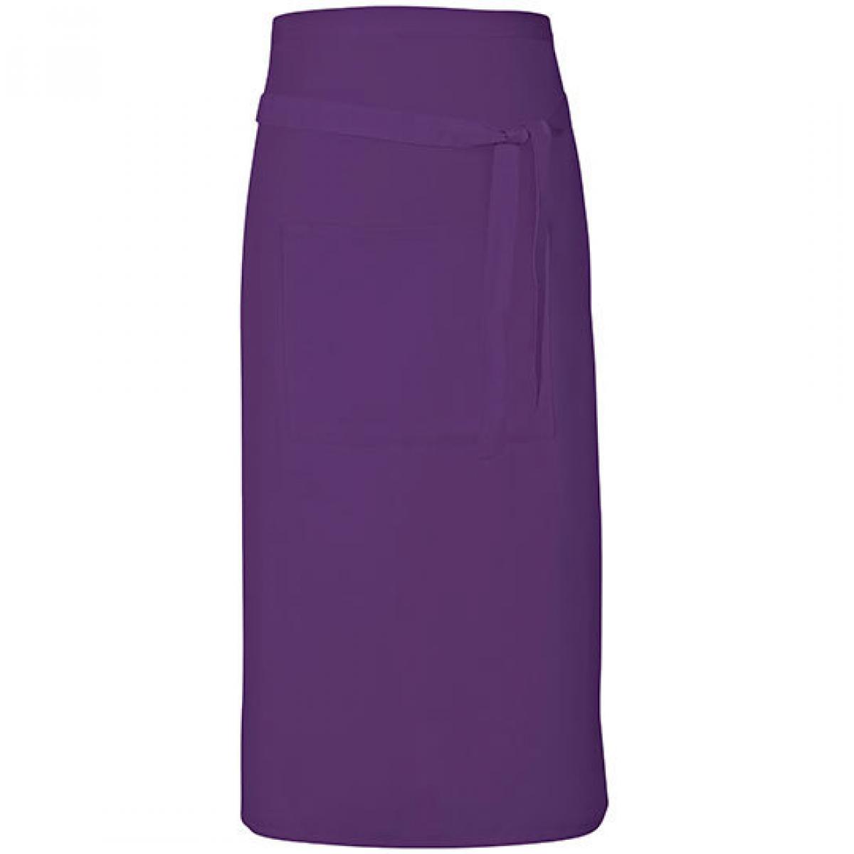 Hersteller: Link Kitchen Wear Herstellernummer: TS8090 Artikelbezeichnung: Terras Apron - 90 x 80 cm - Waschbar bis 60 °C Farbe: Purple (ca. Pantone 269)