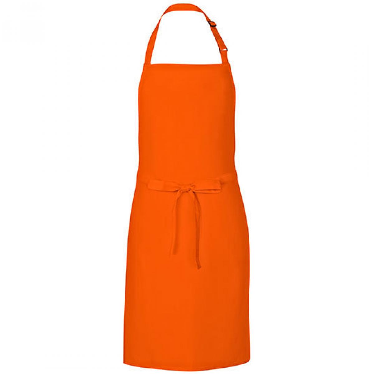 Hersteller: Link Kitchen Wear Herstellernummer: MS8572 Artikelbezeichnung: Multi Apron - 72 x 85 cm - Waschbar bis 60 °C Farbe: Orange (ca. Pantone 1655)