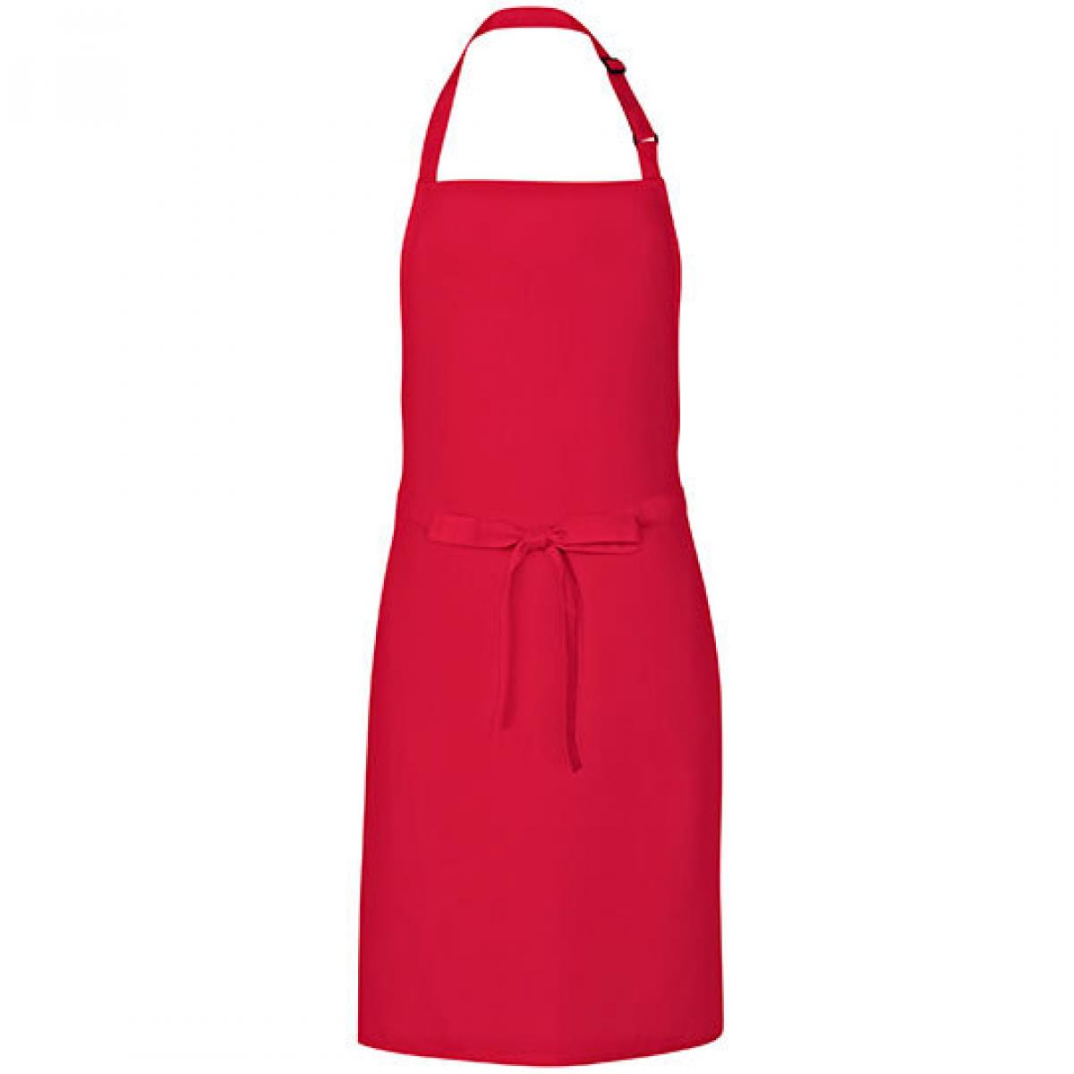 Hersteller: Link Kitchen Wear Herstellernummer: MS8572 Artikelbezeichnung: Multi Apron - 72 x 85 cm - Waschbar bis 60 °C Farbe: Strawberry Red (ca. Pantone 186)