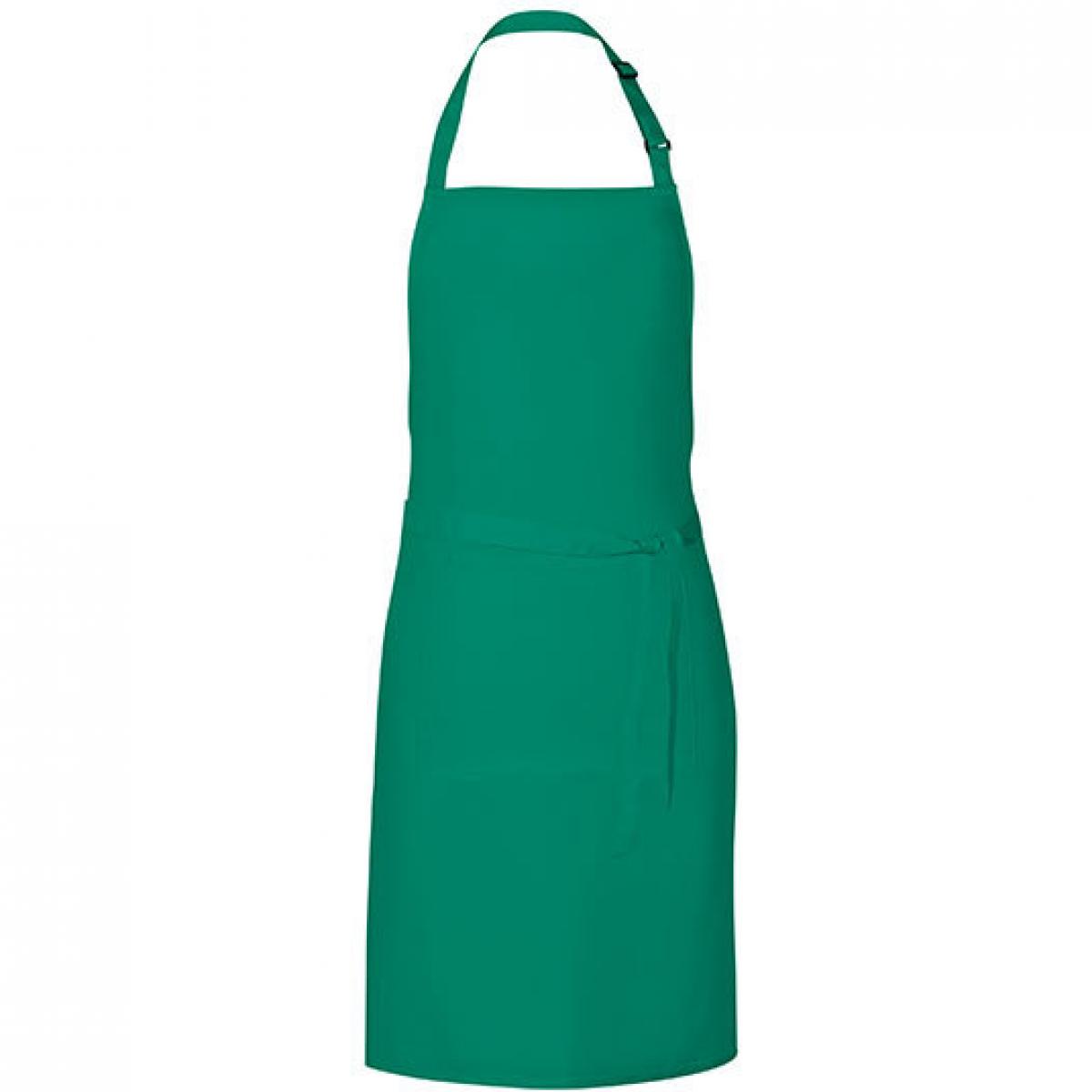 Hersteller: Link Kitchen Wear Herstellernummer: GS8572 Artikelbezeichnung: Grill Apron - 85 x 72 cm - Waschbar bis 60 °C Farbe: Emerald (ca. Pantone 341)