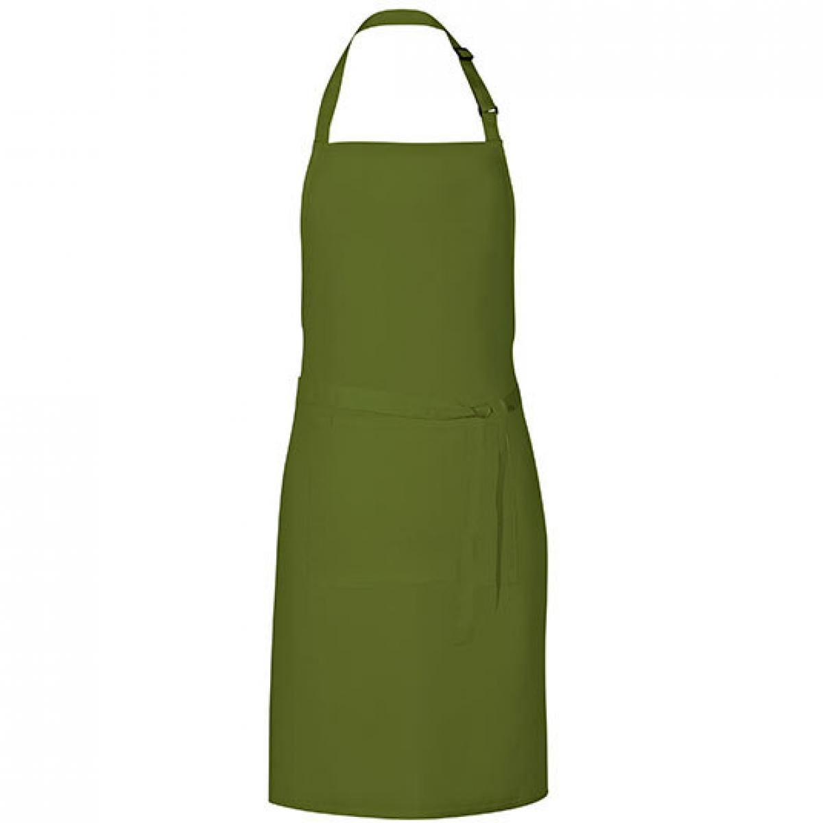 Hersteller: Link Kitchen Wear Herstellernummer: GS8572 Artikelbezeichnung: Grill Apron - 85 x 72 cm - Waschbar bis 60 °C Farbe: Olive (ca. Pantone 378)
