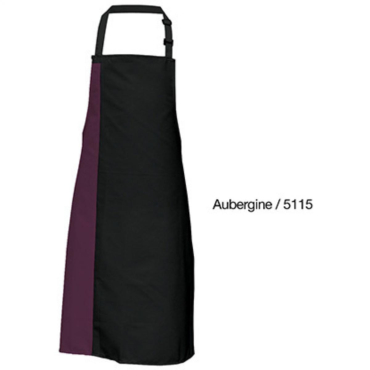 Hersteller: Link Kitchen Wear Herstellernummer: DS8572 Artikelbezeichnung: Duo Apron - 72 x 85 cm - Waschbar bis 60 °C Farbe: Black/Aubergine (ca. Pantone 5115)