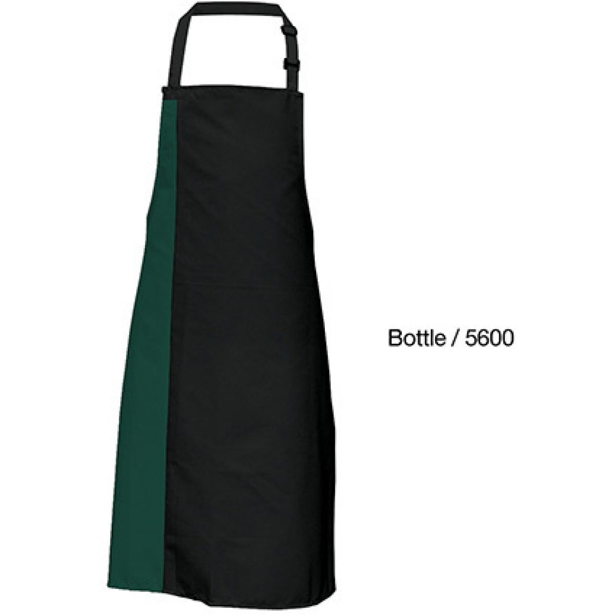 Hersteller: Link Kitchen Wear Herstellernummer: DS8572 Artikelbezeichnung: Duo Apron - 72 x 85 cm - Waschbar bis 60 °C Farbe: Black/Bottle (ca. Pantone 560)