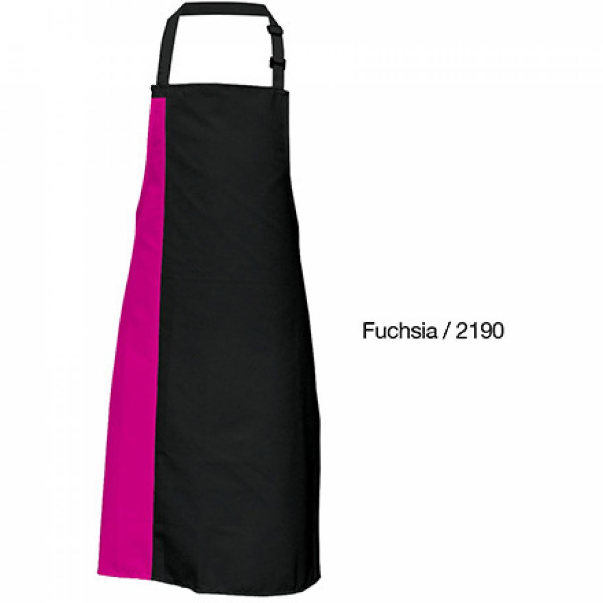 Hersteller: Link Kitchen Wear Herstellernummer: DS8572 Artikelbezeichnung: Duo Apron - 72 x 85 cm - Waschbar bis 60 °C Farbe: Black/Fuchsia (ca. Pantone 219)