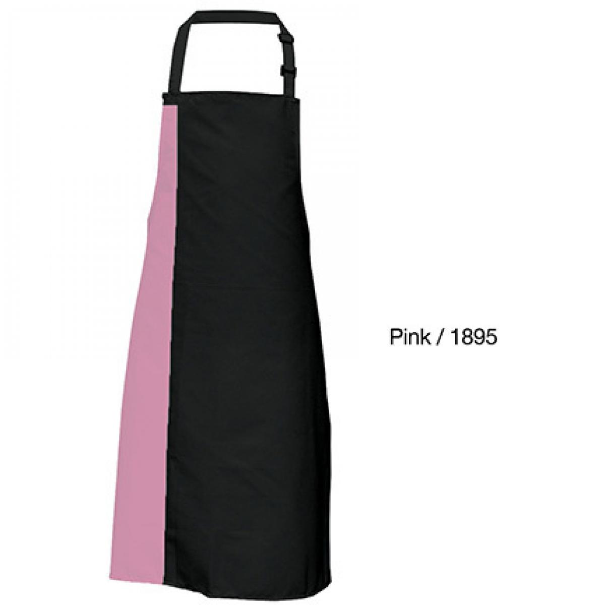 Hersteller: Link Kitchen Wear Herstellernummer: DS8572 Artikelbezeichnung: Duo Apron - 72 x 85 cm - Waschbar bis 60 °C Farbe: Black/Pink (ca. Pantone 1895)