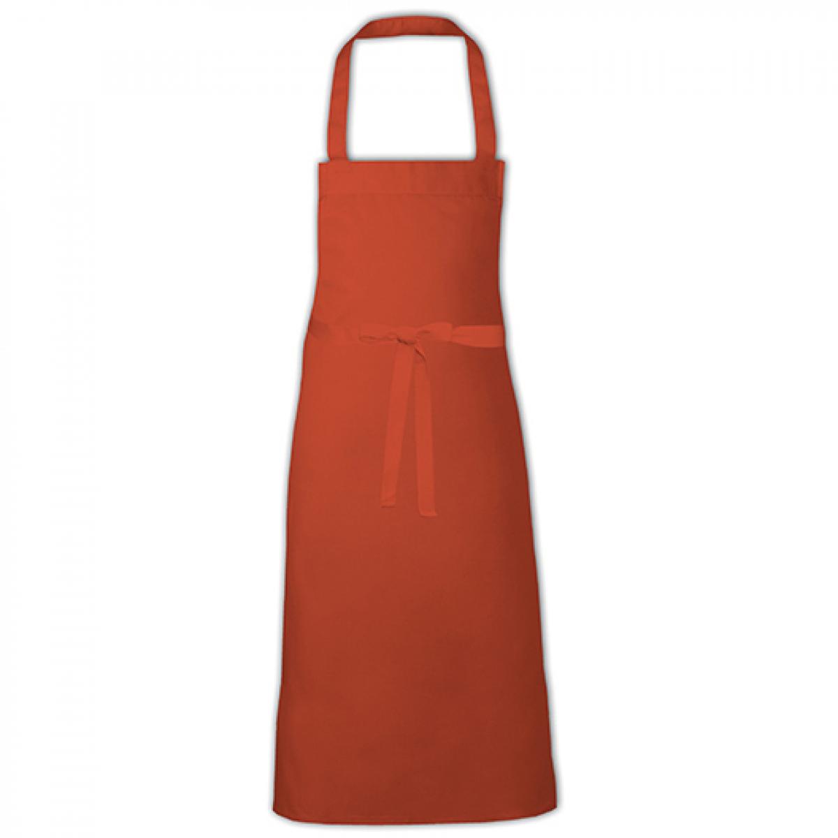 Hersteller: Link Kitchen Wear Herstellernummer: BBQ9090EU Artikelbezeichnung: Barbecue Apron XB - 90 x 90 cm - waschbar bis 60 °C Farbe: Orange (ca. Pantone 1655)