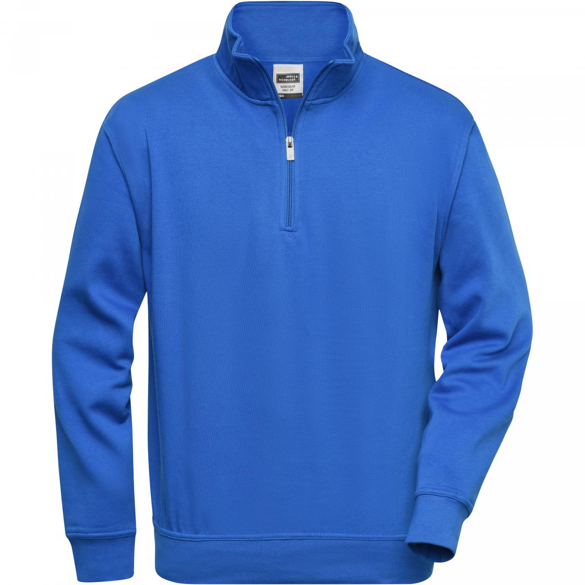 Hersteller: James+Nicholson Herstellernummer: JN831 Artikelbezeichnung: Workwear Half Zip Sweatshirt +Waschbar bis 60 °C Farbe: Royal