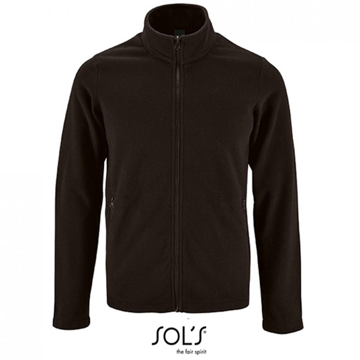 Hersteller: SOLs Herstellernummer: 02093 Artikelbezeichnung: Herren Plain Fleece Jacket Norman Farbe: Black