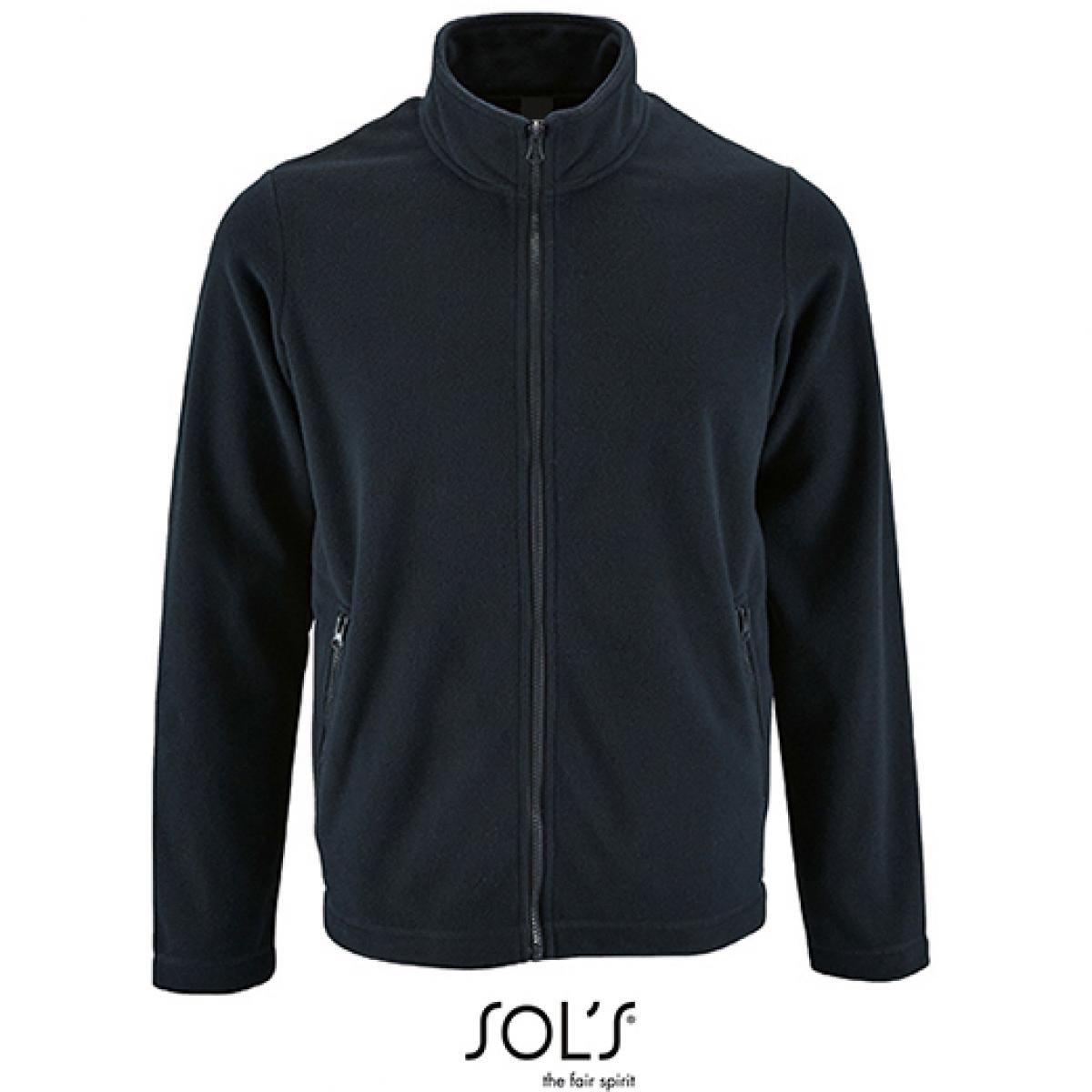 Hersteller: SOLs Herstellernummer: 02093 Artikelbezeichnung: Herren Plain Fleece Jacket Norman Farbe: Navy